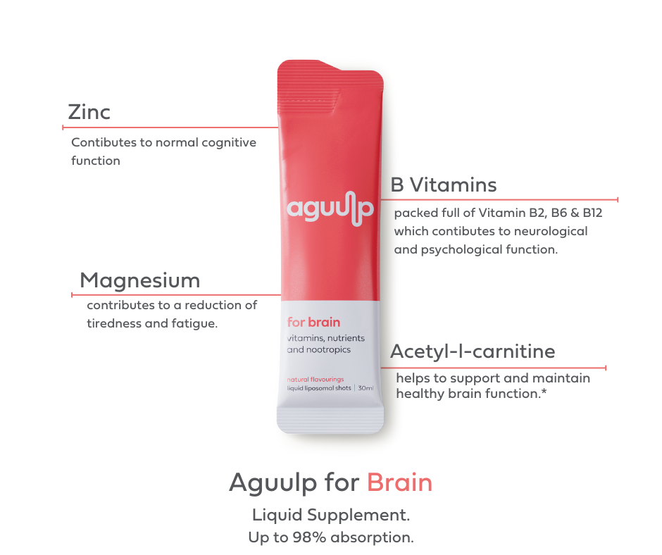 What's inside Aguulp Brain Supplement sachet