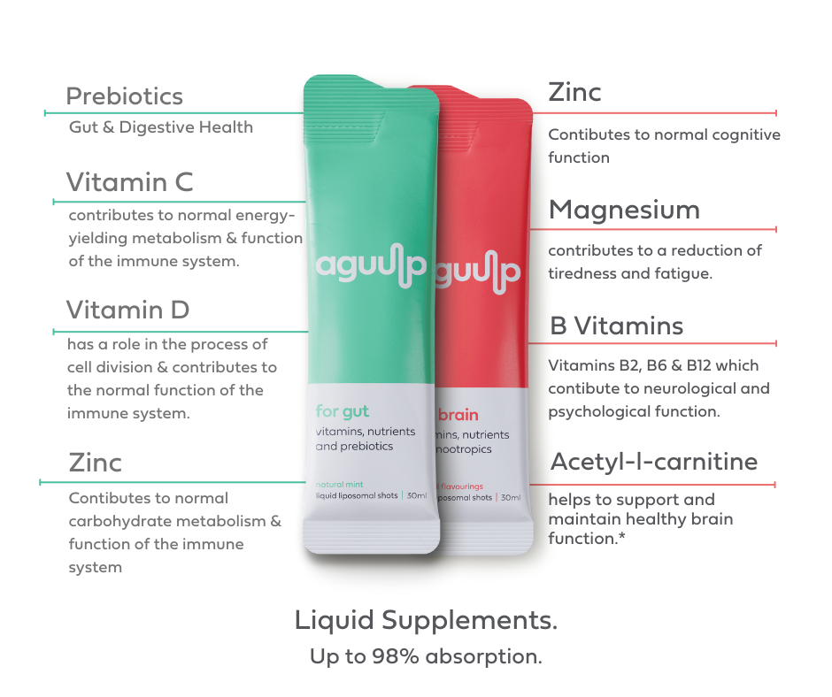 What is inside the gut and brain dual supplement pack