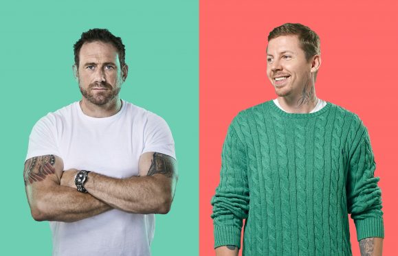 Jason Fox and Professor Green the founders
